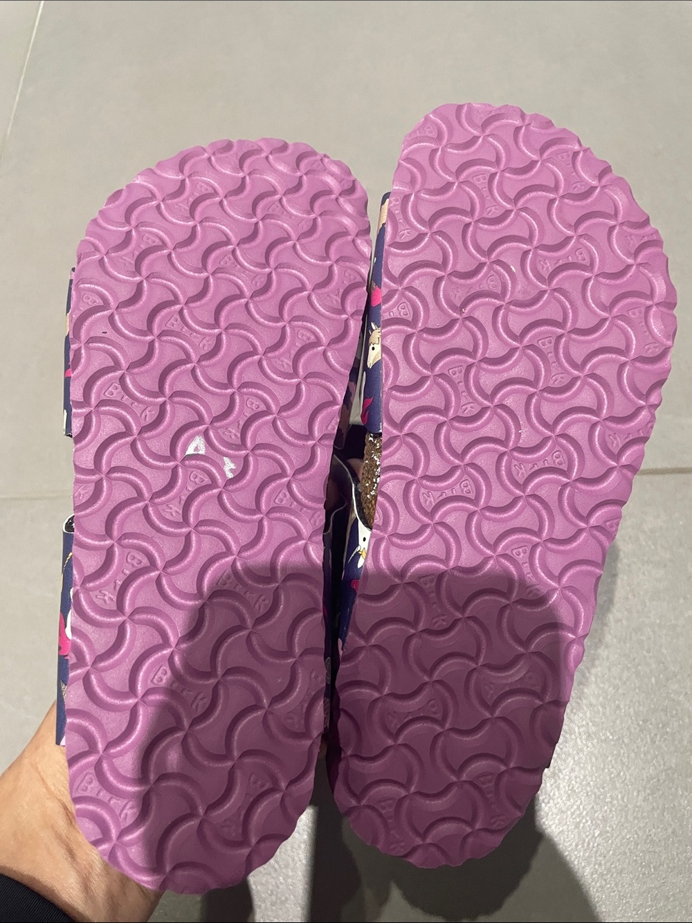 NWOB Birkenstock Colorado Seafoam Multicolor Unicorn Print kids Sandal - Picture 4 of 7